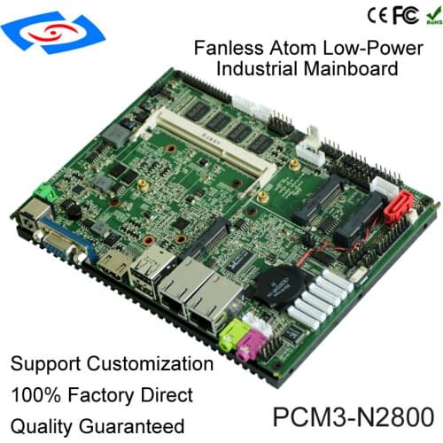 3.5" Motherboard with 2*Mini PCIE Fanless Atom Industrial Main board Intel Processor 6*COM (RS232/RS485)