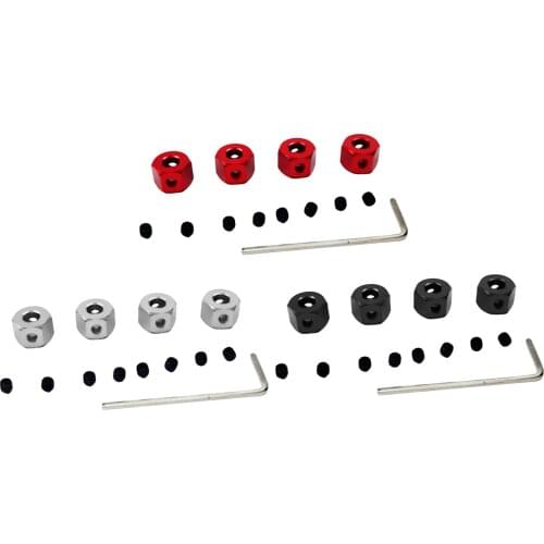 Aluminium Alloy 5mm to 12mm Wheel Hex Hub Adaptor w/ Wrench for MN WPL 1:16 RC Crawler Off-Road Car Truck Accessories Parts