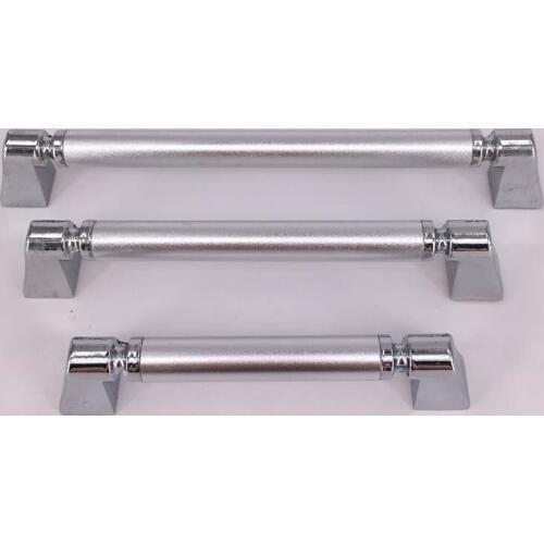 Space Aluminium Wardrobe Door Handles Drawer Cupboard Door Handles Pull Knobs Furniture Handle 96mm 128mm 160mm
