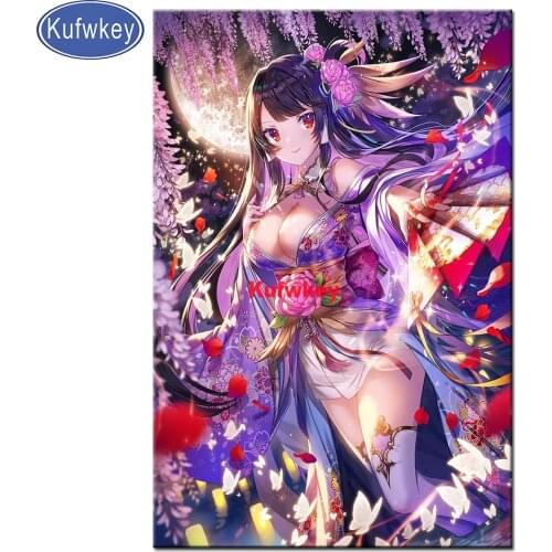 Anime girl Abstract diamond painting diamond embroidery full round drill Diy diamond cross stitch set Wall art mosaic Girl