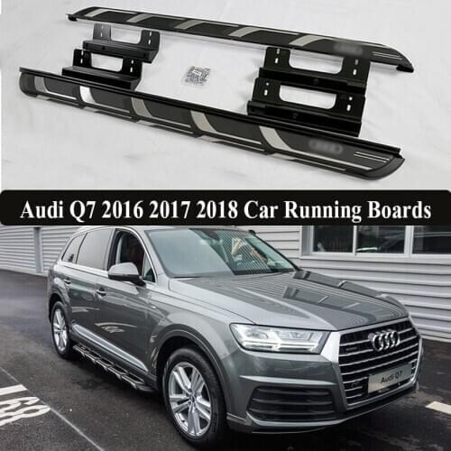 Car Running Board For Audi Q7 2016-2021 Auto Bar Pedals Brand New nerf bar side step