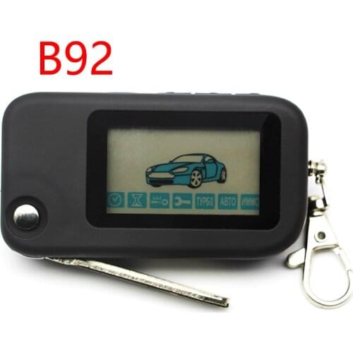 Key chain for Starline B92 LCD Remote Control Keychain Fob Trinket Two Way Car Alarm LCD Remote Controller Keychain Fob Cover