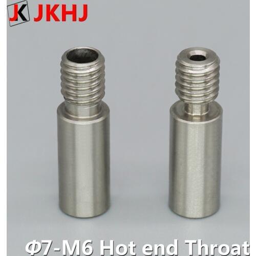 3D Printer Parts 2 in 1 out hot end 7mm Stainless Steel throat Straight Through Version/High Temperature Version 1.75mm filament