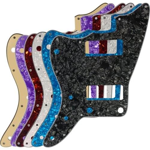 Guitar Parts - For Left Handed US No Upper Controls Jazzmaster style Guitar pickguard With P90 Pickups Scratch Plate Replacement
