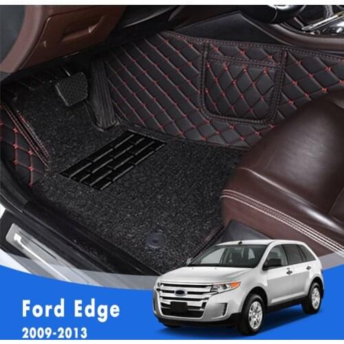 For Ford Edge 2013 2012 2011 2010 2009 Luxury Double Layer Wire Loop Car Floor Mats Carpets Auto Accessory Waterproof Floorliner