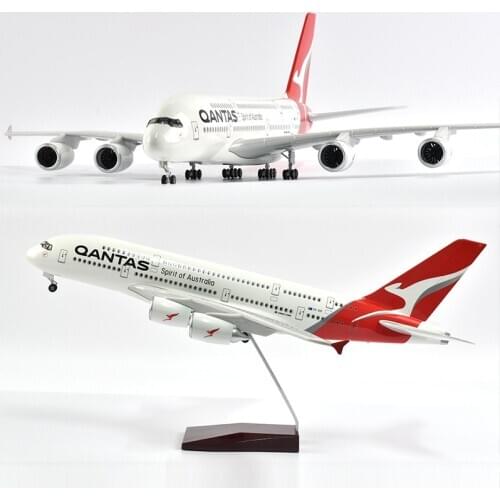 JASON TUTU 46cm QANTAS Air bus A380 Plane Model Airplane Model Aircraft Model 1/160 Scale Diecast Resin Airplanes Planes