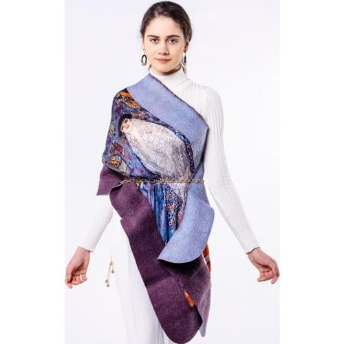 Nomads Felt Gustav Klimt Barones Elizabeth Silk Felt Shawl