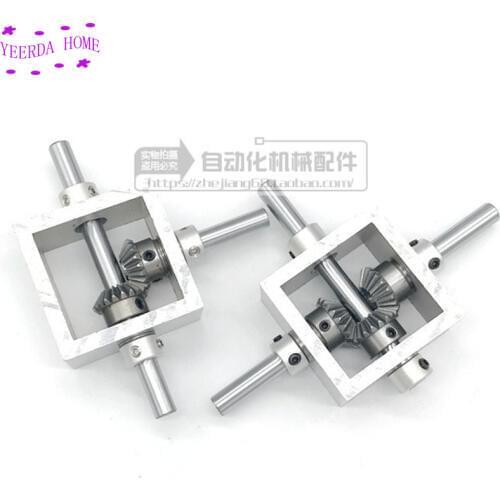 90 degree right angle transmission reverse gearbox small bevel gear corner 1:1 mechanical module