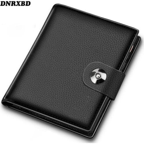 Fashion Mens Wallet hasp Small Money Bag Business Short Wallet Multi-card Soft Leather Purse Coin Bag porte feuille hommes