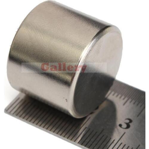 New Imanes 2 Pcs Lot N52 Strong Round Cylinder Magnet 25x20mm Rare Earth Neodymium