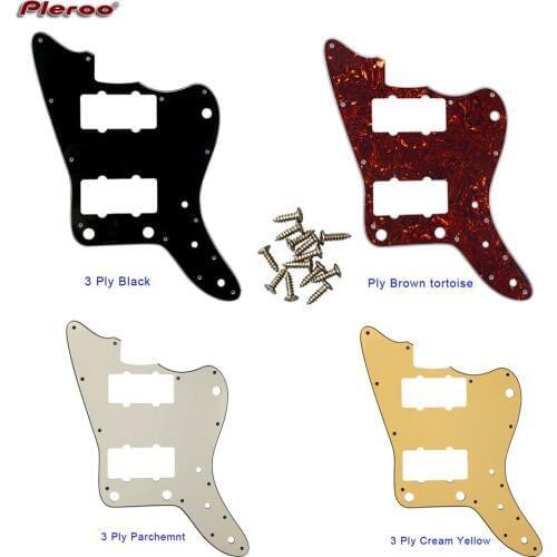 Pleroo Custom Guitar Parts - For Japan No Upper Controls Jazzmaster Style Guitar Pickguard Replacement