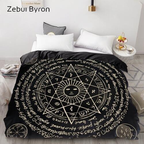 3D Print Duvet Cover Custom ,Comforter/Quilt/Blanket case Queen/King/220x240/200x200 Bedding retro sun octagonal star,drop ship