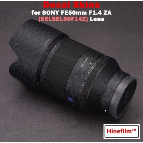 FE50mmF1.4 Lens Premium Skin for SONY FE 50mm F1.4 ZA Lens （ SEL50F14Z ） Protector Anti-scratch Cover Film Sticker