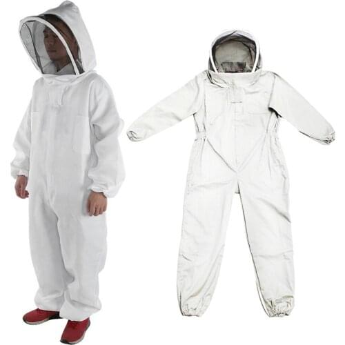 Professional Beekeeper Suit Bee Keeping All Body Hooded Beekeeping Coat New