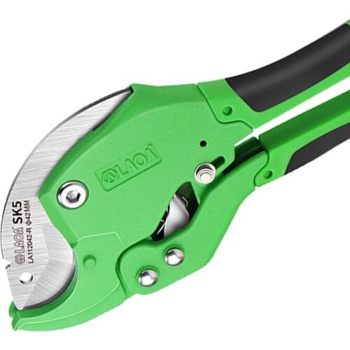 LAOA 42MM PVC Pipe Cutting Tool Aluminium Alloy Tube Scissors SK5 blade Made In Taiwan