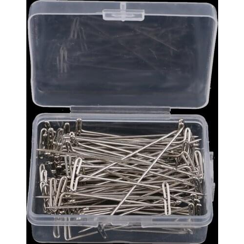 100 Pieces T-Pin for Fixing Wig/Hair Weft/Hair Extension/Dress Form