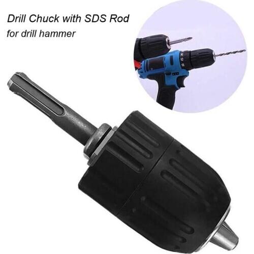 Precision 2-13MM Professional Keyless Drill Chuck with SDS Adapter Hardware Tool Part Drill Chuck for Impact Drill Hammers