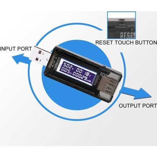 USB Tester Voltmeter 4V-30V 0-3A Charger Capacity Indicator Time Display Mobile Battery Power Detector