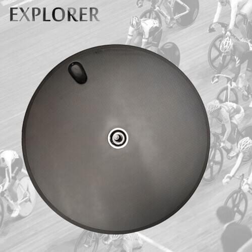 Free shipping EXPLORER Carbon 700C ,22mm depth track disc bike Clincher/Tubular wheel Toray 700 fixed gear carbon track wheels