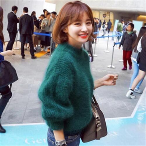 Pull Femme Nouveaute 2019 Winter Turtleneck Pullover Mohair Women Sweaters And Pullovers Warm Loose Lantern Sleeve Pullover