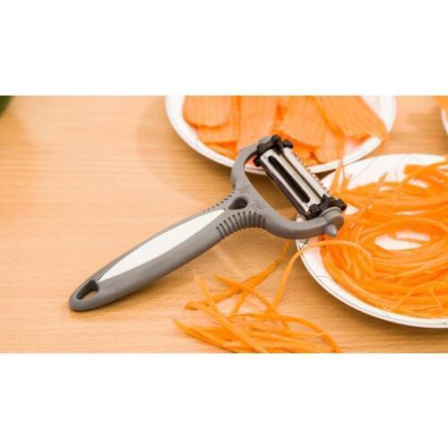 100pcs Multifunctional 360 Degree Rotary Vegetable Peeler Cutter Fruit Melon Planer Grater Kitchen Gadget 3 Blades WB79