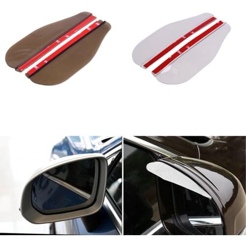 2 PVC car styling waterproof rearview mirror eyebrow rain cover for Volkswagen vw POLO Tiguan Passat CC Golf GTI R20 R36 EOS