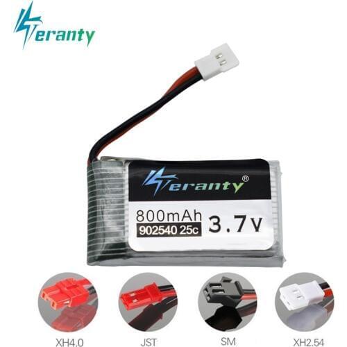 3.7V 800mAh 25c Lipo Battery 902540 for Syma X5 X5C X5S X5SC X5SW TK M68 CX-30 CX-30 K60 905 V931 RC Quadcopter Drone Spare Part