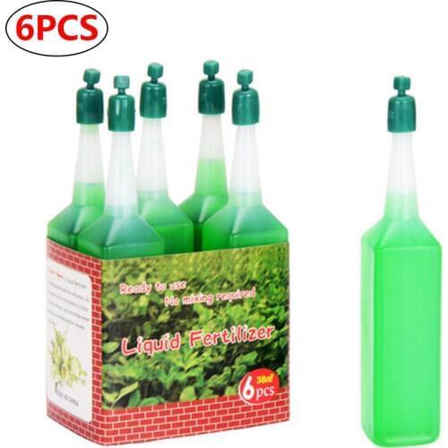 6PC 38ml Hydroponic Plant Nutrient Solution Fertilizer Bamboo Flower Fertilizer Potted Green Concentrated Foliar Seed Fertilizer