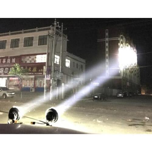 60W DC 12/24V LED Searchlight Magnet lamp holder Car Roof Spotlight Magnetic Base Car Projector for Car Boat Vehicles Wrangler