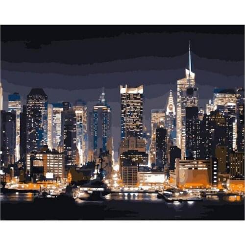 "New York City Night"diamond painting Diamond Embroidery,Full,square,picture of Rhinestone,Mosaic Cross Stitch,wall art C457