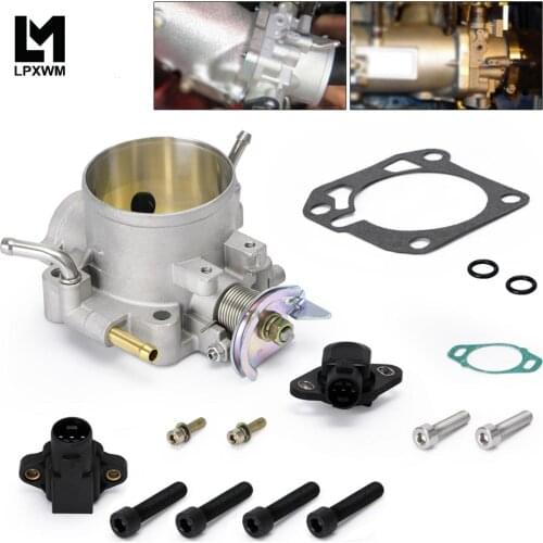 Aluminum Silver Intake Manifold 70mm Throttle Body For Honda B16 B18 D16 F22 B20 D/B/H/F EG EK H22 PQY6959