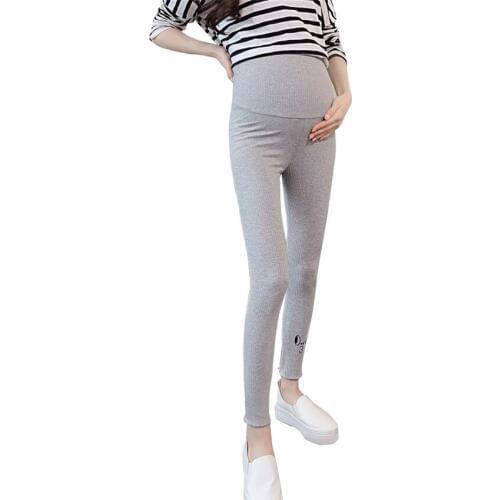Maternity pants spring and autumn 2020 new stomach lift tide mother wild wear pregnant women leggings Korean fashion feet pants