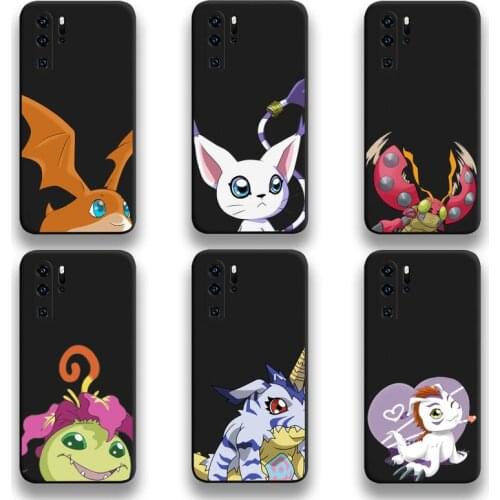 Anime Digimon Cute Monster Phone Case For Huawei P20 P30 P40 lite E Pro Mate 40 30 20 Pro P Smart 2020