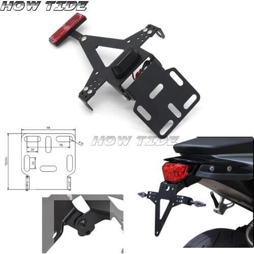 Motorcycle Tail Tidy high quality Fender Eliminator License Plate Holder LED Light For Honda Husaberg Universal FZ6R