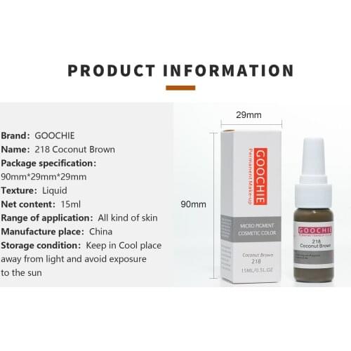 Goochie Hair Strokes Microbalding Permanent Makeup Tattoo Pigment