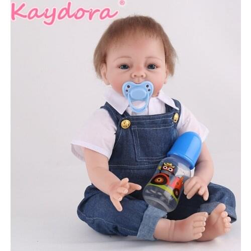 Kaydora 22 inches Reborn Doll hot Sale Soft Silicone Reborn Bebe Girl lol PlayHouse Toy Lifelike Newborn baby Christmas