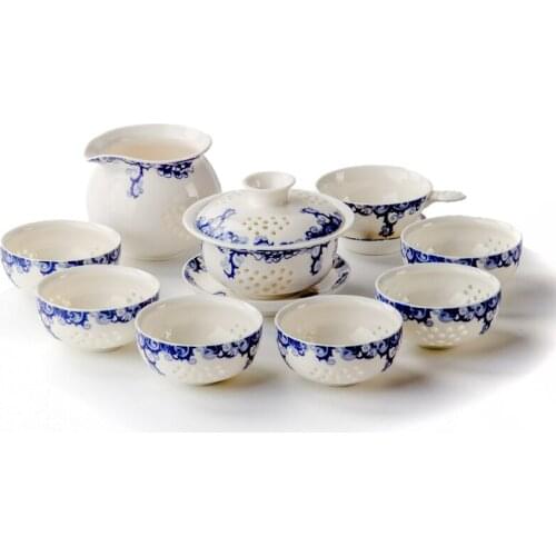 Ceramic Tea Sets Tea Set Include 6 cups 1 tea pot Tea Set Chinese Kung Fu Tea Cup Tea Pot Teapot Drinkware Tea Ceremony