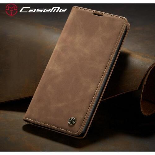 CaseMe Flip Leather Case For Samsung Galaxy A90 Retro Magnet Wallet Cover A90 Phone Case