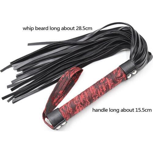 Adult Games Slave BDSM Leather Whip Bondage Restraints Sex Tools For Couples Fetish Women Spanking Flogger Whips Erotic Toys