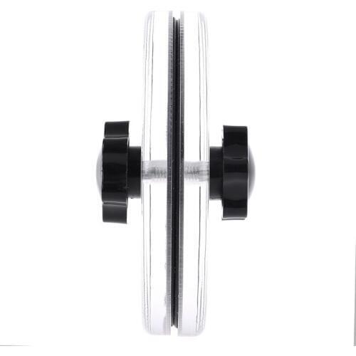 LP Vinyl Record Cleaner Clamp Record Label Saver Acrylic Clean Tools Cloth LX9B