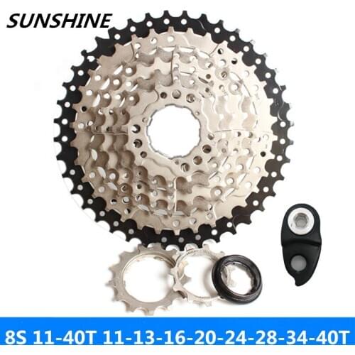 LUZ DO SOL 8 Velocidade 11-40T Volante Roda de Bicicleta de Estrada Dobrável Cartão Compatível com SunRace. SHIMANO