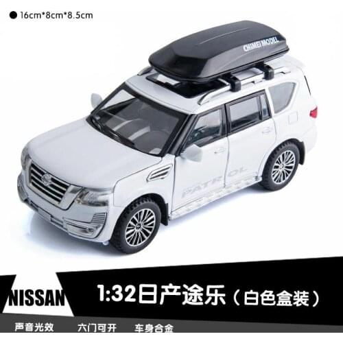 1:32 Scale Alloy Diecast Car Model For The Nissan Patrol Collection Pull Back Luxury SU Toys With Sound&Light
