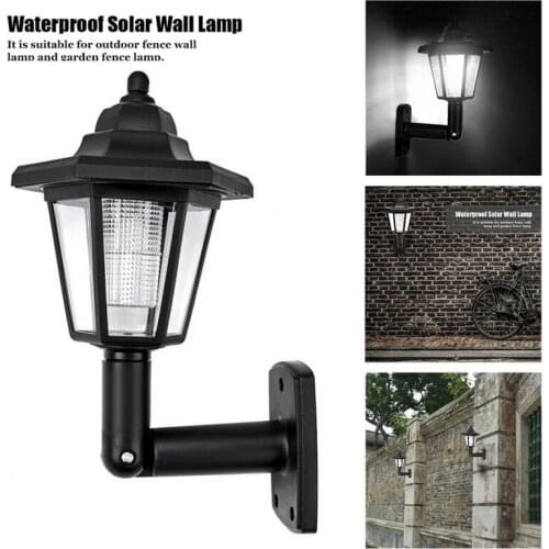Single/Dual Heads Solar Wall Lights Outdoor Wireless Waterproof Wall Night Lights Retro Lantern for Garden Door Patio Yard Road