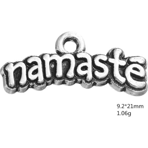 New 2021 Word Charm Namaste Charm Accessories charms for jewelry making