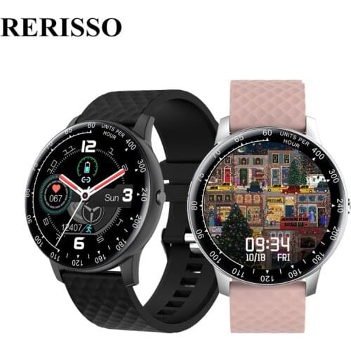 H30 Smart Watch Women Sports Fitness Tracker Round Full Touch Waterproof Smart Clock PK L13 IOS Android Heart Rate Monitor Watch