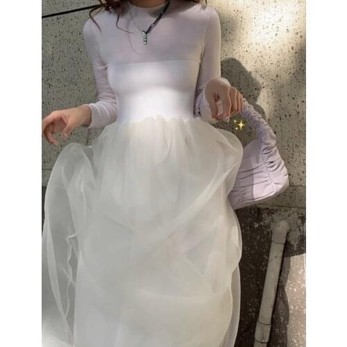 Swayin * is, of course, a new stretch waist Swan wool patchwork dress