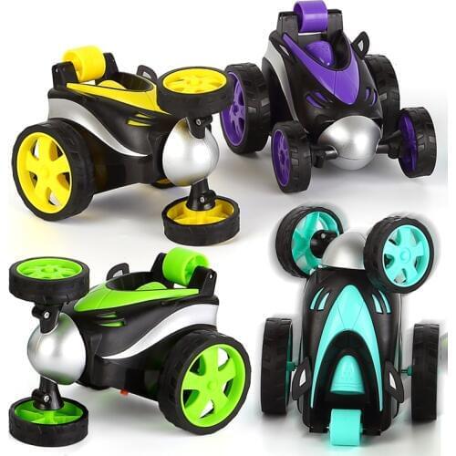 Rolling 360 Rotating Fast Mini RC Car Deformation Tumbling Model Rock Electronic Remote Control Drift stunt Car Toy For children