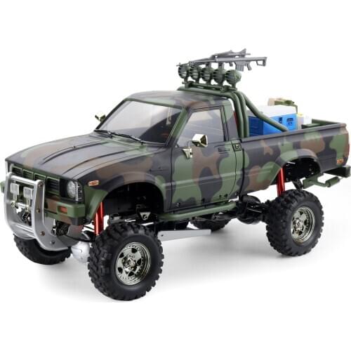 1/10 4WD Pickup MilitaryTruck Middle East 4*4 RC Rally Car KEYIGE HG-P417