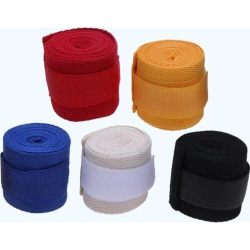 1pc Cotton Kick Boxing Bandage Wrist Straps Sports Strap Boxing Bandage Muay MMA Taekwondo Hand Glove Wrap Hand Protection