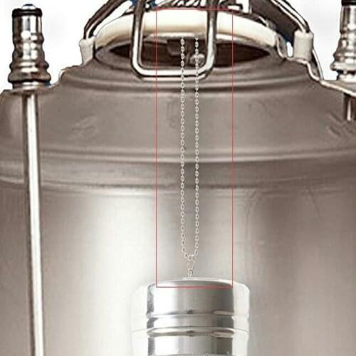 1PC New 70mm x 300mm Dry Hopper Brewing Filter For Cornelius Kegs Corney Keg Homebrewing With Chain High Quality Bar Accessories